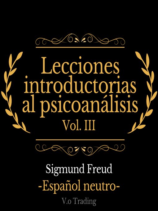 Title details for Lecciones introductorias al psicoanálisis by Sigmund Freud - Available